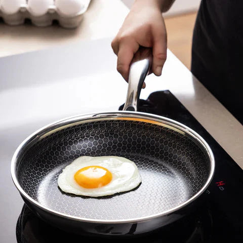 Hybrid Stainless Steel Frying Pan - PFAS & PTFE-Free Non-Stick Frying Pan