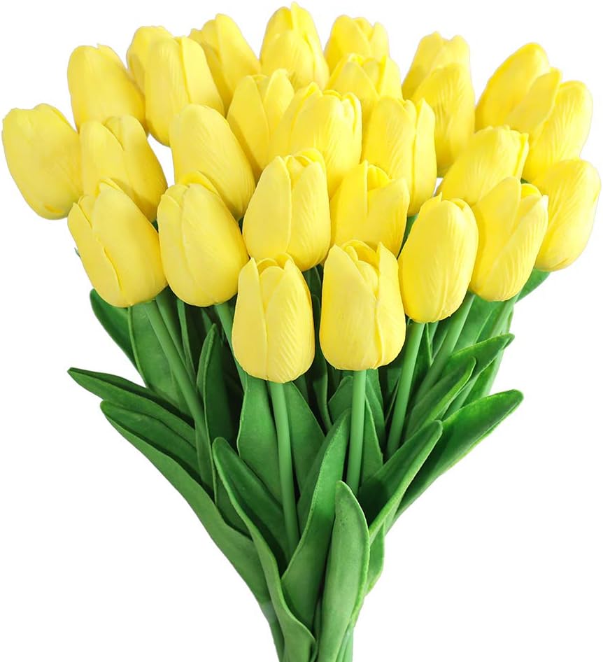 Artificial Tulips – Realistic Faux Tulip Bouquets for Vase & Home Décor