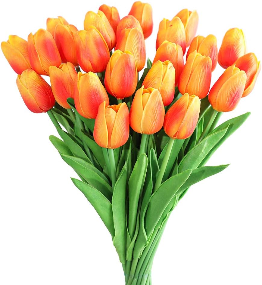 Artificial Tulips – Realistic Faux Tulip Bouquets for Vase & Home Décor