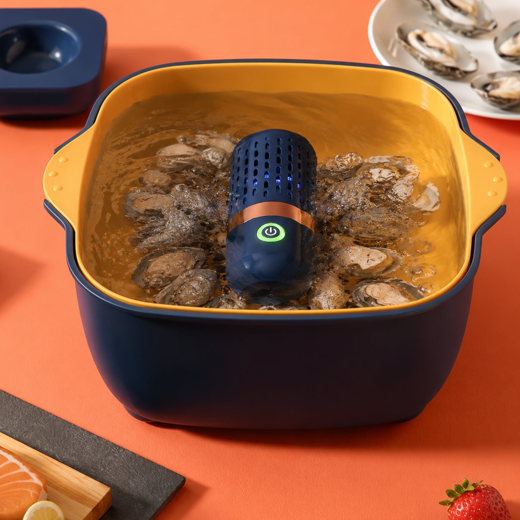Fruit & Vegetable Cleaner – Rechargeable Produce Cleaning Device for Fruit, Vegetables & Kitchen Tools