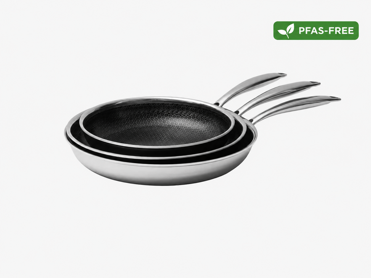 Hybrid Stainless Steel Frying Pan - PFAS & PTFE-Free Non-Stick Frying Pan