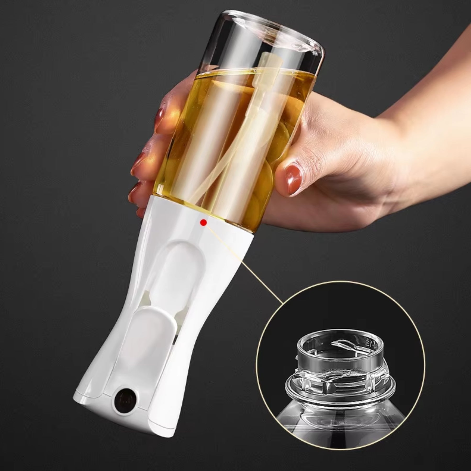 Oil Spray Bottle for Cooking 300ml/500ml – Refillable Oil Sprayer for Kitchen, Air Fryer, Grill & Baking