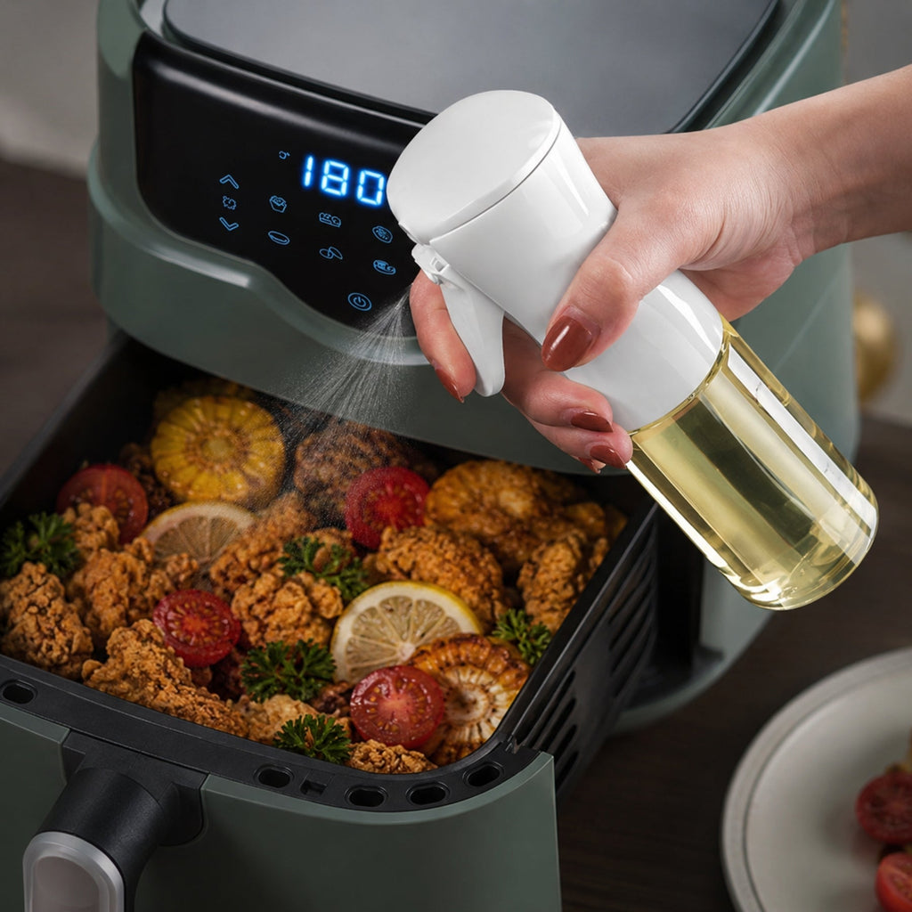 Oil Spray Bottle for Cooking 300ml/500ml – Refillable Oil Sprayer for Kitchen, Air Fryer, Grill & Baking