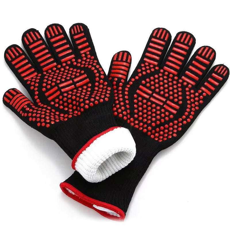Heat-Resistant Silicone Grill Gloves – BBQ Gloves for Grill, Oven & Cooking
