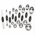 Stainless Steel Measuring Spoon Set – 9-Piece Magnetic Double-Sided Measuring Spoons for Baking & Cooking