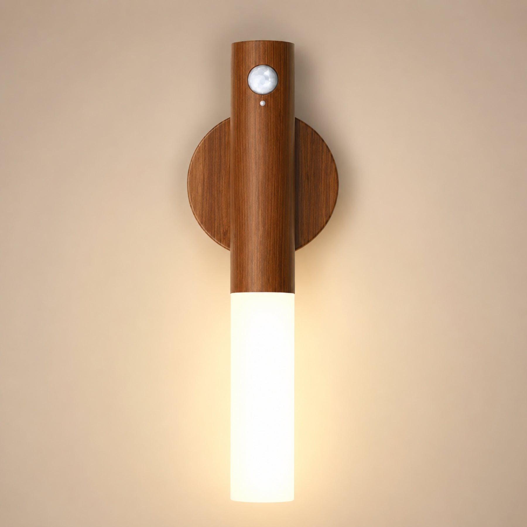 Wireless LED Wall Light with Motion Sensor – Rechargeable Magnetic Night Light for Bedroom, Stairs & Hallway