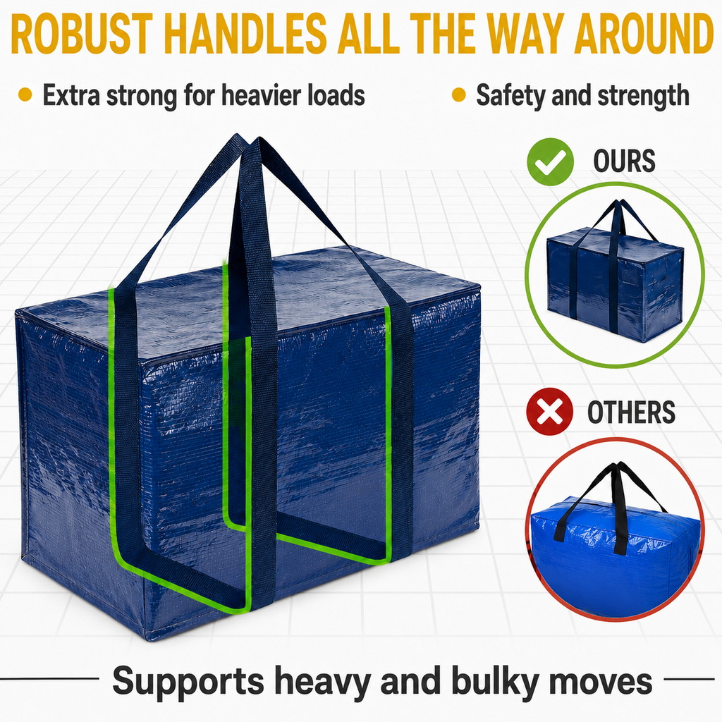 Zipper Storage Bags – Heavy-Duty Moving Bags for Clothes, Duvets & Home Organisation